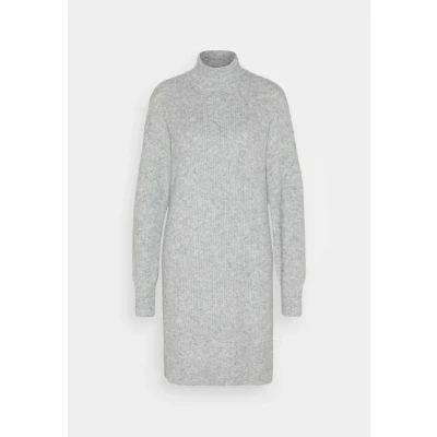 Abbildung von Noisy May Nmnella FWD NOOS Strickkleid, Damen, Größe: XS, Medium grey melange