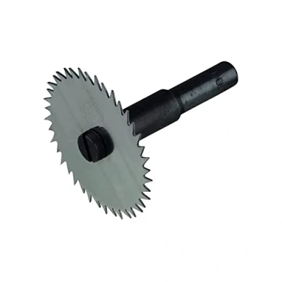 Abbildung von wolfcraft Schlitzsäge I 3270000 Fräser aus Werkzeugstahl zum Fräsen in Hart und Weichholz mit der Bohrmaschine Ø 45 mm, Arbeitshöhe 1,5 mm