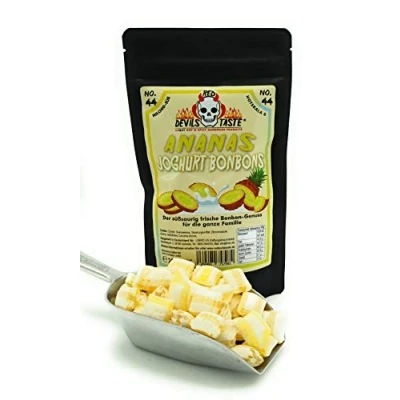 Abbildung von Fruchtige Ananas Joghurt Bonbons mild 200g Hotskala: 0