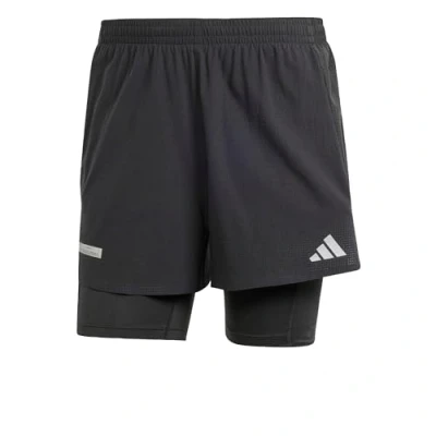 Abbildung von adidas Performance 2IN1 kurze Sporthose, Herren, Größe: Small, Black/black