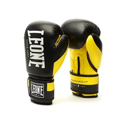 Abbildung von LEONE 1947, KNOCKOUT Boxhandschuhe, Unisex Erwachsene, Gelb, 10 OZ, GN371
