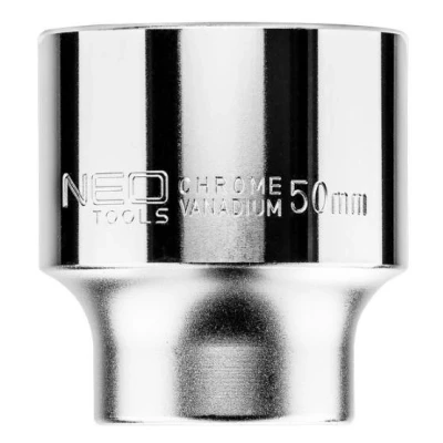 Abbildung von NEO TOOLS 08 315 Steckschlüsseleinsatz 3/4 3124 50 mm Chrom Vanadium Stahl Sechskant