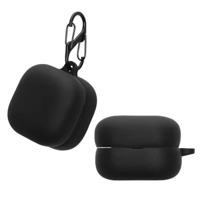 Abbildung von kwmobile Hülle kompatibel mit Sony LinkBuds Fit WF LS910N Kopfhörer Case TPU Silikon Cover Schutzhülle in Schwarz