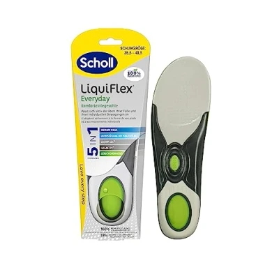 Abbildung von Scholl Einlegesohlen LiquiFlex Everyday, Komforteinlegesohlen Mehr Polsterung durch Memory Foam