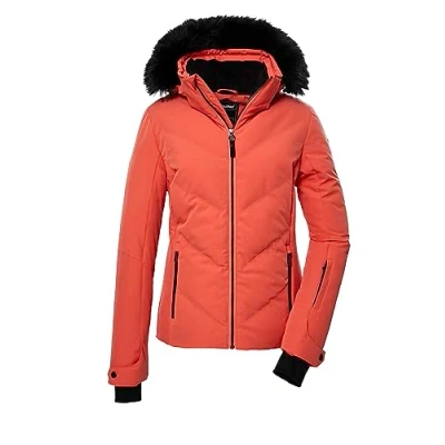 Abbildung von killtec Damen Skijacke/Steppjacke mit abzippbarer Kapuze und Schneefang KSW 58 WMN SKI QLTD JCKT, koralle, 44, 39724 000
