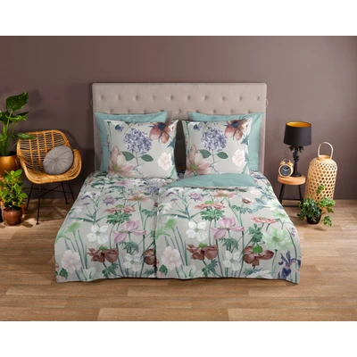 Abbildung von good morning Wendebettwäsche &quot;Fina Flowers&quot;, (3 tlg.), 100% Baumwolle