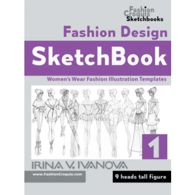 Abbildung von Fashion Design Sketchbook: Women’s Wear Illustration Templates. 9 heads tall figure. (Fashion Croquis Sketch Books)