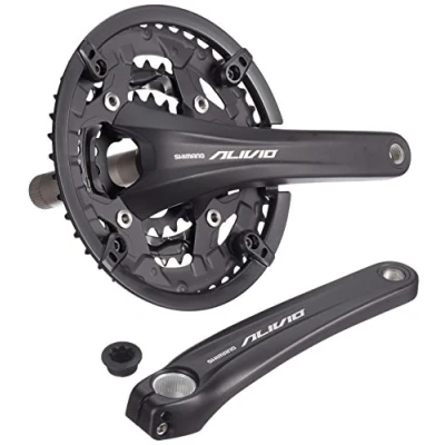 Abbildung von Kettenradgarnitur 9 Fach Shimano Alivio FC T4060 Mit 175mm Kurbel 44 X 32 22Z Schwarz