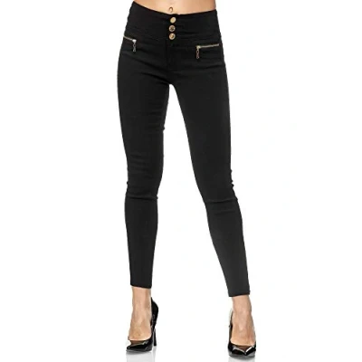 Abbildung von Elara Highwaist Jeans Skinny Fit, Damen, Größe: 54, Schwarz