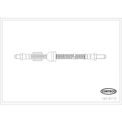 Abbildung von CORTECO 19018772 Bremsschläuche 400 FORD: FIESTA 3