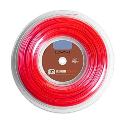 Abbildung von Wilson Luxilon Tennissaite Element IR Soft, 200 m Rolle, Rot, 1,27 mm,