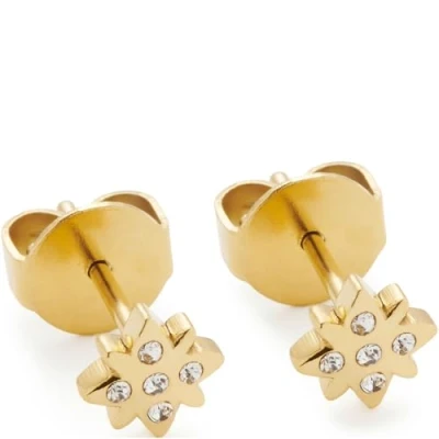 Abbildung von JEWELS BY LEONARDO Ohrstecker Ciao Campagnola, 1 Paar Stecker aus goldfarbenem Edelstahl, Zirkonia Steinchen, Schmuck Damen Geschenk, 024464