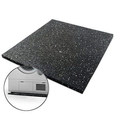 Abbildung von KARAT Antivibrationsmatte 60x60 cm für Waschmaschinen und Trockner Rutschfeste Gummimatte mit exzellenter Schwingungsdämpfung, öl schmutzresistent, ideal Feuchträume (1cm)