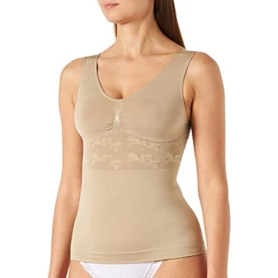 Abbildung von belly cloud Damen Shape Flora, figurformend, Seamless Shapewear Formendes Top, Beige (Sand 993), 52 (Herstellergröße: XXL)