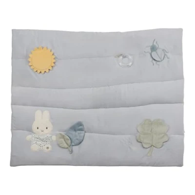 Abbildung von nijntje Miffy x Little Dutch NIJN458 Activity Krabbeldecke Laufgittereinlage Hase Lucky Leaves (80x100 cm)