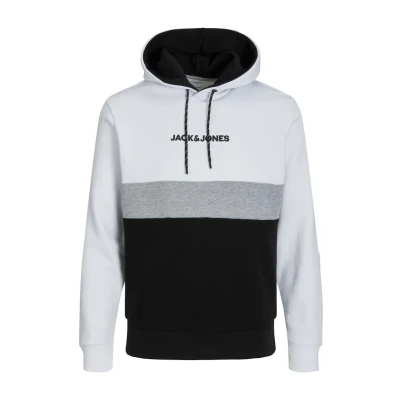 Abbildung von Jack &amp; Jones Jjereid Blocking HOOD Kapuzenpullover, Herren, Größe: XXL, White