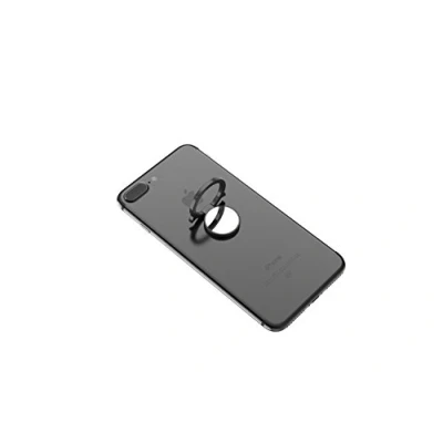 Abbildung von Kronya® 360 drehbarer Smartphone Fingerhalter Case Finger Griff Halter Halterung Handy Hülle Ring Ringhalter Ständer Tablet Kompatibel mit Apple iPhone iPad Samsung Galaxy 5 (Schwarz)