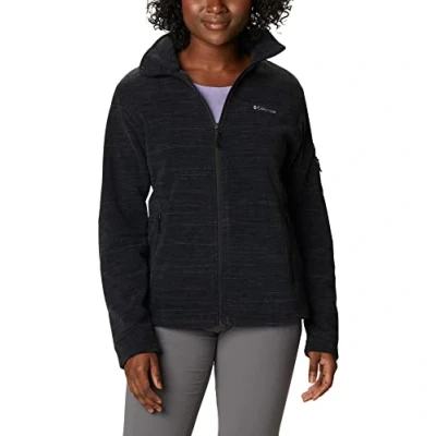 Abbildung von Columbia Damen Fast Trek trykt jkt Fleecejacke Mit Durchgehendem Reißverschluss, Black Spacedye Print, M EU