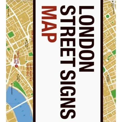 Abbildung von London Street Signs Map (Blue Crow Media Architecture Maps)
