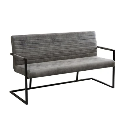Abbildung von riess ambiente Sitzbank LOFT 160cm vintage grau, mit Microfaser Bezug