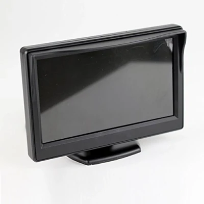 Abbildung von CoCar 4.3 Zoll Auto PKW Dash Ständer Bildschirm Monitor TFT LCD für Rückfahrsystem Rückfahrkamera Frontkamera DVD Media Player Sicherheit Fahr 2 RCA Cinch Kanal