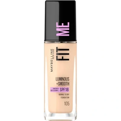 Abbildung von Maybelline New York Fit Me! Liquid Make Up Nr. 105 Natural Ivory, flüssiges Up, Foundation, die sich dem Hautton anpasst, natürliches Finish, leichter Glow