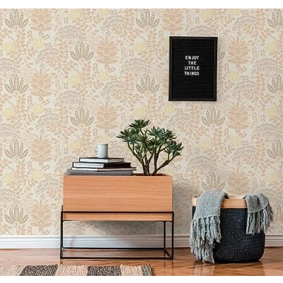 Abbildung von living walls Vliestapete Famous Garden Blumen Tapete Mustertapete Blümchen Blume, strukturiert, matt, (1 St), floral für Schlafzimmer Küche Wohnzimmer Design