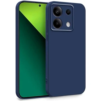 Abbildung von MyGadget Hülle für Xiaomi Redmi Note 13 Pro 5G Poco X6 Zweilagige Handyhülle mit Kameraschutz Cover Innenfutter &amp; Silikon außen Dunkelblau