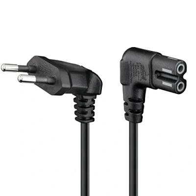 Abbildung von Goobay Netzkabel 0.5 m, Schwarz, 0,5 Netzstecker Typ C, C7 Koppler, H03VVH2 F2, 250 V