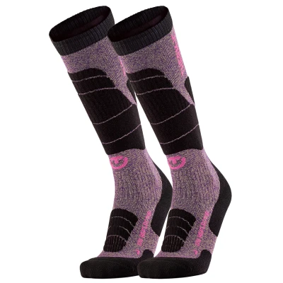 Abbildung von Therm ic Damen Chaussettes Ski Merino Reflector Women Skisocken, Pink/Schwarz, FR Taille Fabricant : XS(35 36)