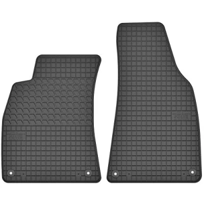 Abbildung von Gummimatten Vorne Gummi Fußmatten Satz für Audi A4 B6 (2000 2004) / B7 (2004 2007) Seat Exeo (2008 2013) 2 teilig Passgenau