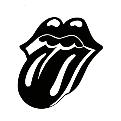 Abbildung von PMSMT 2Pcs Car Sticker Lange Lips and Language Rolling Stone Window Style PVC Comic Decals 14 5cm * 13 Black
