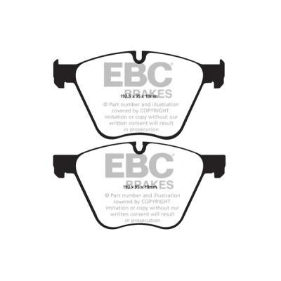 Abbildung von Bremsbelagsatz EBC BRAKES Yellow Stuff DP42007R, Vorne