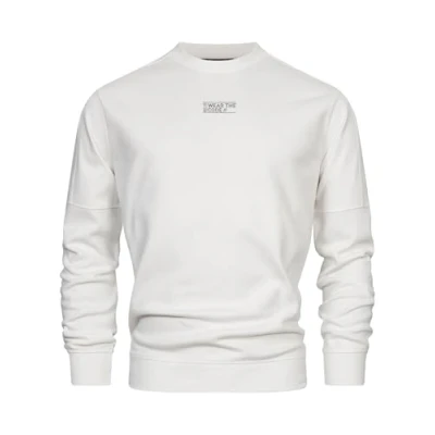 Abbildung von Indicode Jeans Cliver Sweatshirt, Herren, Größe: Small, Offwhite