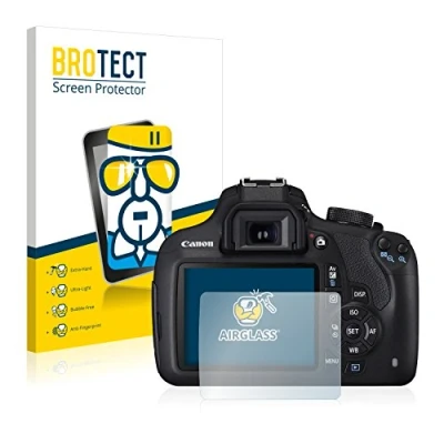 Abbildung von BROTECT Schutzglas für Canon EOS 1200D Schutzfolie Panzer Folie Glas [Extrem Kratzfest 9H, Anti Fingerprint, Ultra Transparent]