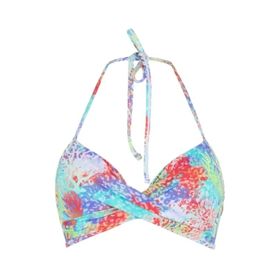 Abbildung von Lingadore Bikinitop, Damen, Größe: 42xB, Coral leopard print