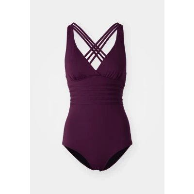 Abbildung von Lascana Swimsuit Cross Badeanzug, Damen, Größe: 38xC, Bordeaux