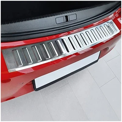 Abbildung von tuning art BL1022 Ladekantenschutz mit Abkantung passend für Opel Corsa F, Farbe:Silber