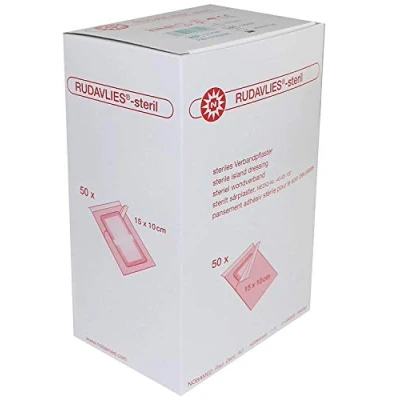 Abbildung von Rudavlies steril Verbandpflaster 10x15 c 50 St