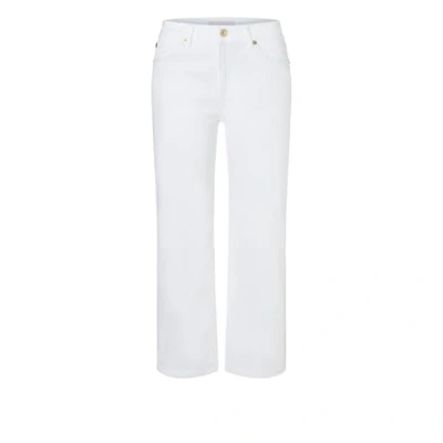 Abbildung von MAC Jeans Culotte Flared Jeans, Damen, Größe: 36x36, Weiss