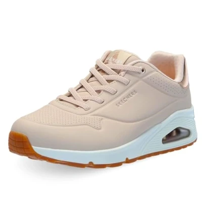 Abbildung von Skechers Damen UNO Shimmer Away Sneaker, Natural, 41 EU