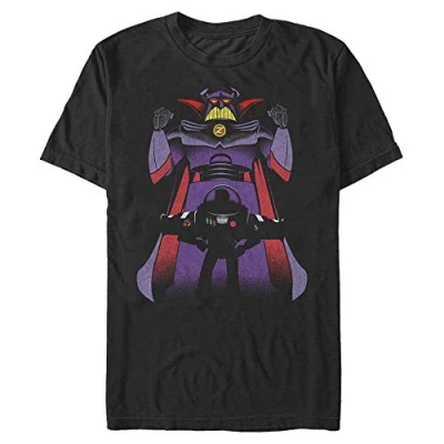 Abbildung von Disney Unisex Toy Story 1 3 Hi Pop Organic Short Sleeve T shirt, Schwarz, S