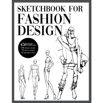 Abbildung von Sketchbook For Fashion Design With Figure Templates: 450 Females Templates (15 Poses)