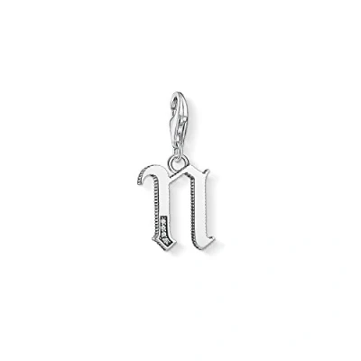 Abbildung von Thomas Sabo Damen Charm Anhänger N Buchstabe Silber Club 925 Sterling 1594 643 21