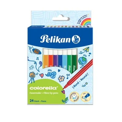 Abbildung von Pelikan 817271 Faserschreiber Colorella C302, 24 Farben in Faltschachtel