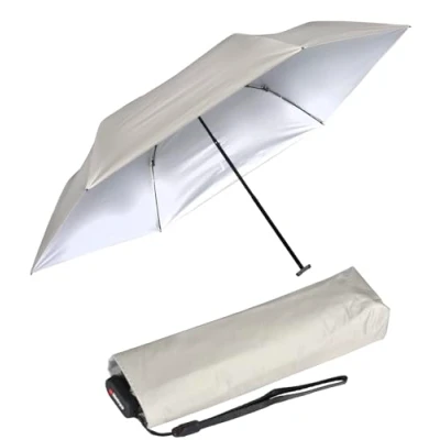 Abbildung von Knirps Taschenschirm US.050 Ultra Light Slim Manual mit UV und Hitzeschutz Silver Heatshield stone