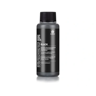 Abbildung von 100 ml Sublimationstinte für Textildruck, Transferdruck, Sublimation Ink kompatibel Epson, Brother, Roland, Mimaki, Mutoh, Black schwarz