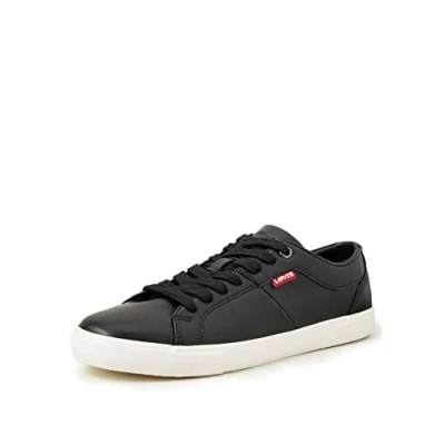 Abbildung von Levi&#039;s Damen Woods W. Sneakers, Regular Black, 42 EU
