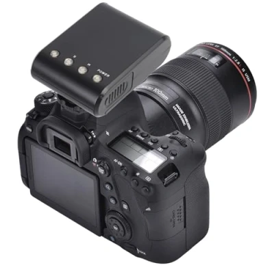 Abbildung von Kamera Blitzlicht, tragbares digitales Slave Blitzgerät zur Blitzschuhmontage für DSLR Kameras