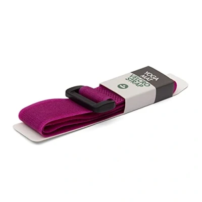 Abbildung von bodhi Yogamatte Yogamatten Klettband aubergine